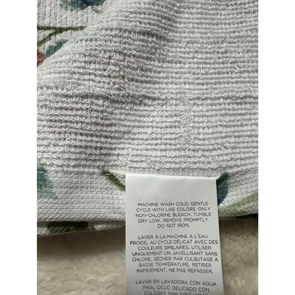 LRL White Red Blue Green Berry Print Terrycloth Cotton Dish Tea Kitchen Towels